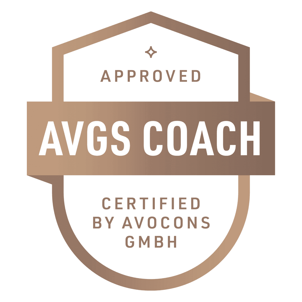 Hier sieht man das AVGS Coach Logo von der AVOCONS GmbH