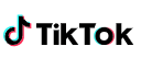 TikTok-Logo in Schwarz.
